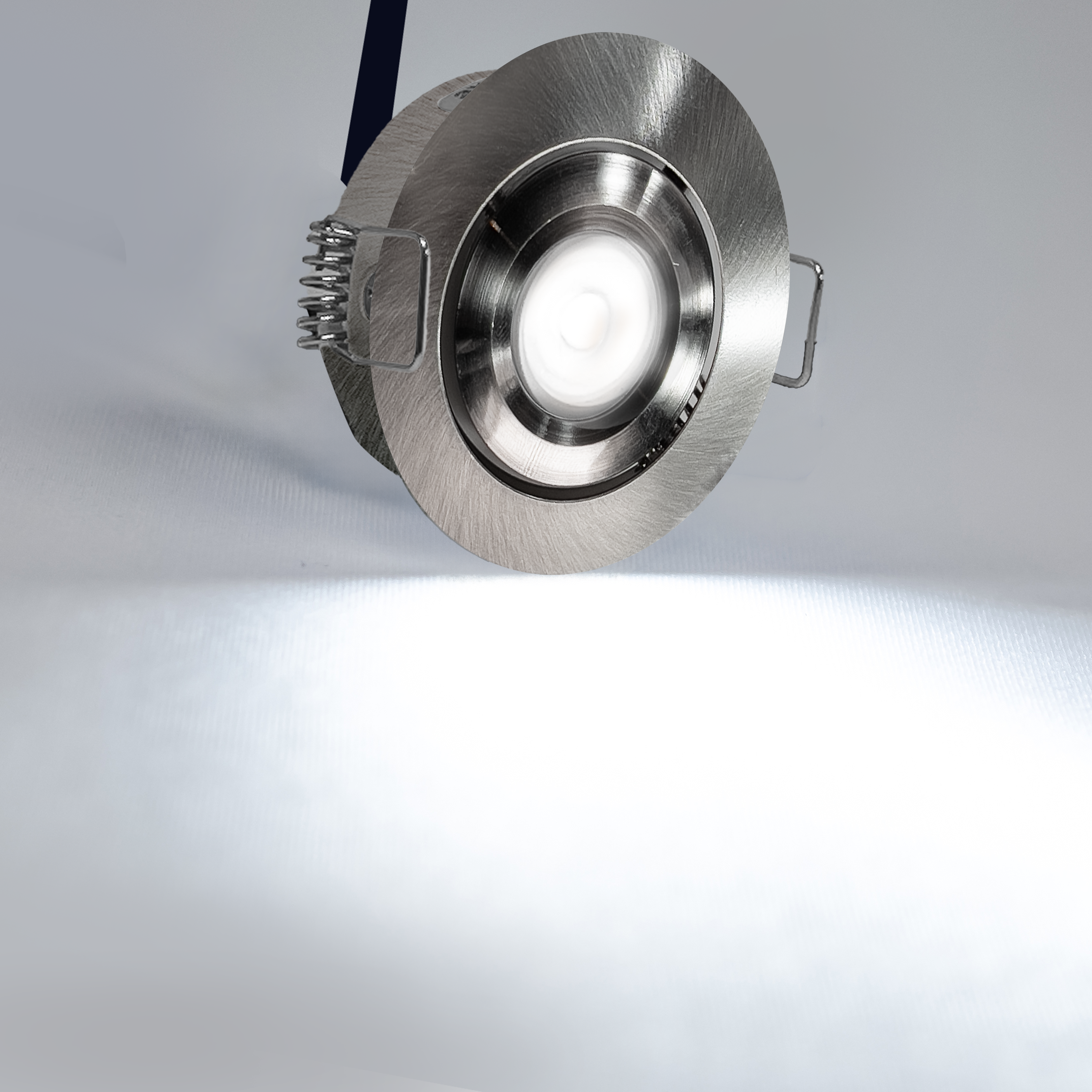 LED Inbouwspot veranda & overkapping - Kantelbaar - Warm wit 2700K - Dimbaar - Enkel - TrueLED Grand Chrome
