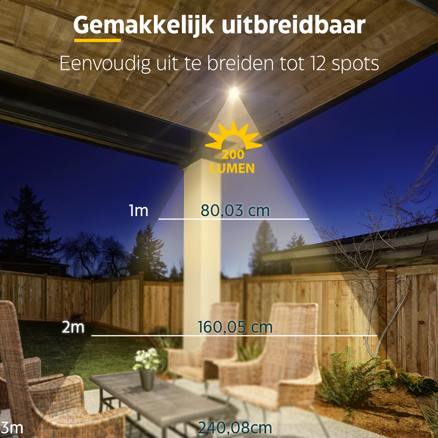 LED Inbouwspots veranda & overkapping - Warm wit 2700K - Dimbaar - Set 4 tot 12 stuks - TrueLED Prestige Silver