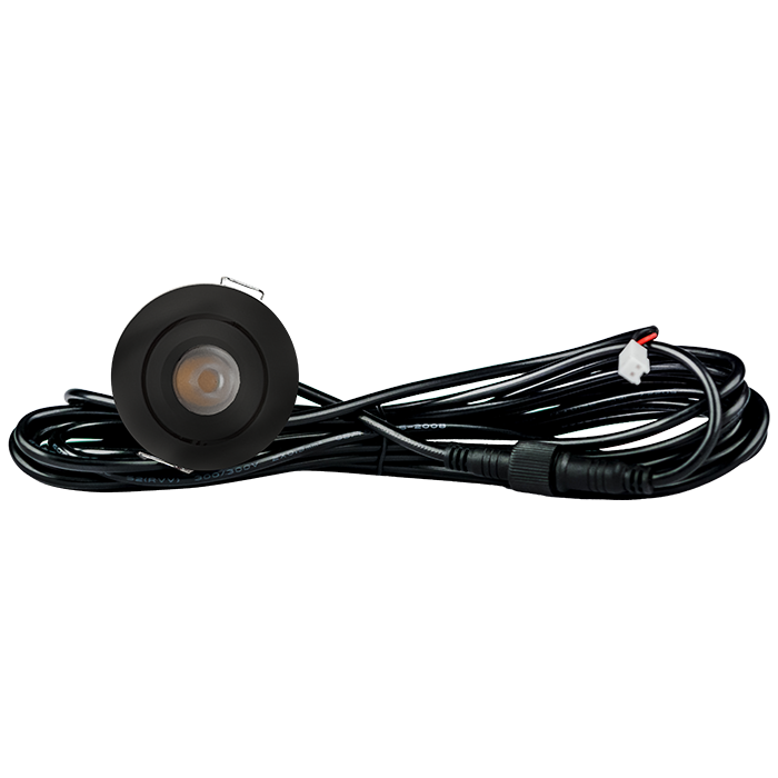 LED Inbouwspot veranda & overkapping - Kantelbaar - Warm wit 2700K - Dimbaar - Enkel - TrueLED Grand Black