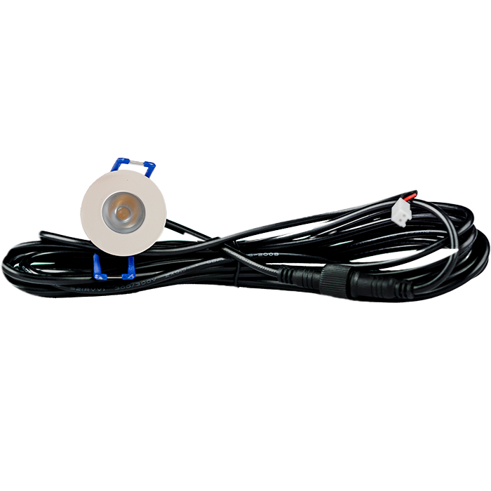 LED Inbouwspot veranda & overkapping - Warm wit 2700K - Dimbaar - Enkel - TrueLED Compact White