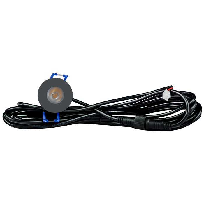 LED Inbouwspot veranda & overkapping - Warm wit 2700K - Dimbaar - Enkel - TrueLED Compact Gray