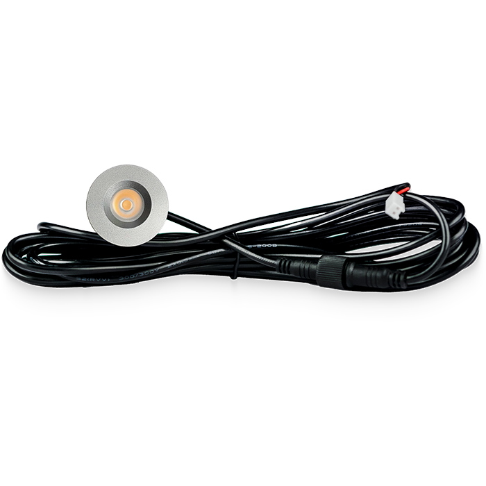 LED Opbouwspot veranda & overkapping - Warm wit 2700K - Dimbaar - Enkel - TrueLED Royal Silver