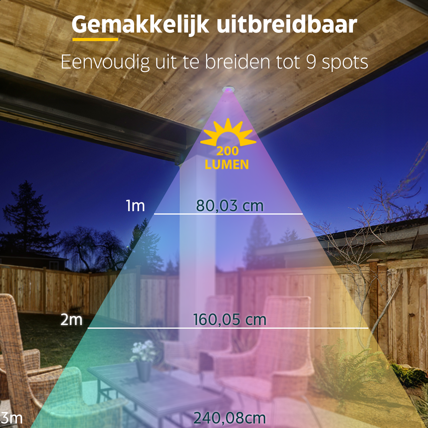 LED Inbouwspot veranda & overkapping - RGB - Dimbaar - Enkel - TrueLED Compact Silver