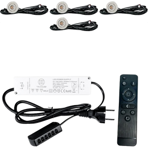 LED Inbouwspots veranda & overkapping - Kantelbaar - Warm wit 2700K - Dimbaar - Set 4 tot 12 stuks - TrueLED Grand White