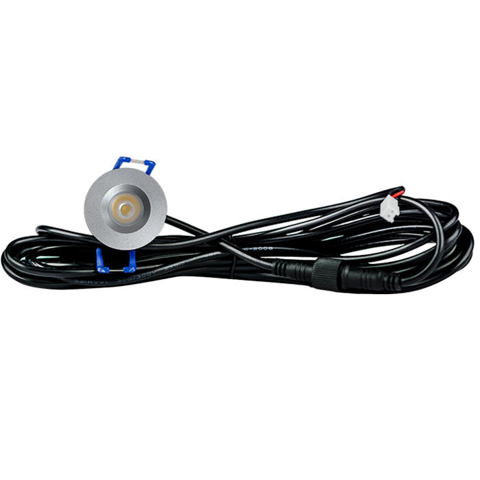 LED Inbouwspot veranda & overkapping - Warm wit 2700K - Dimbaar - Enkel - TrueLED Compact Silver