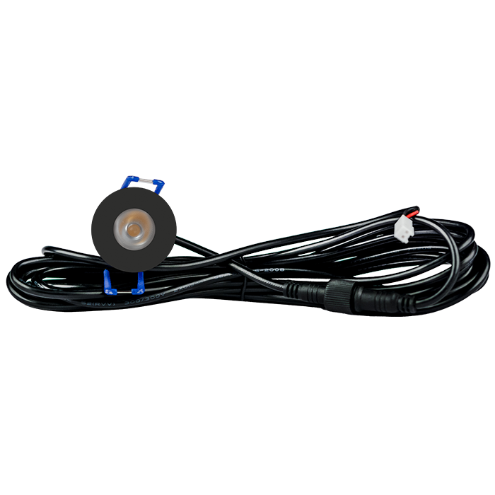 LED Inbouwspot veranda & overkapping - Warm wit 2700K - Dimbaar - Enkel - TrueLED Compact Black